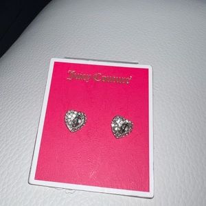 Juicy Couture heart earrings